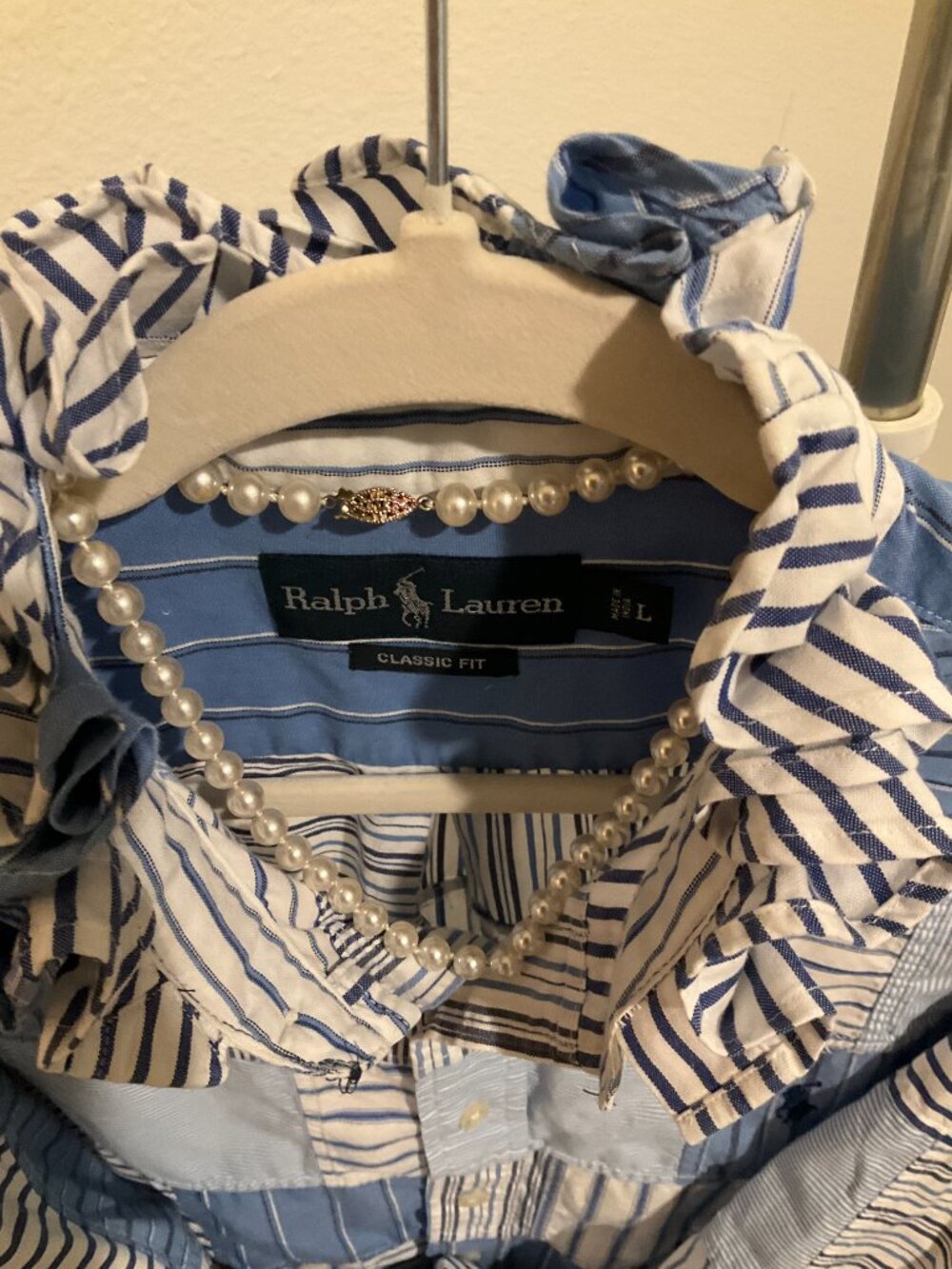 Men's Ralph Lauren button down thrifted and softened for women! - Picture 2 of 5